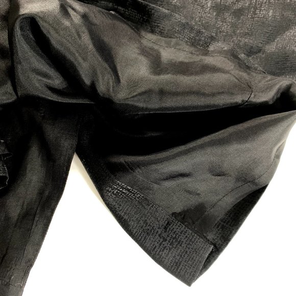 Adrianna Papell Womens Skirt Size 6 Black Silk Lined Dressy Pencil - Picture 3 of 6